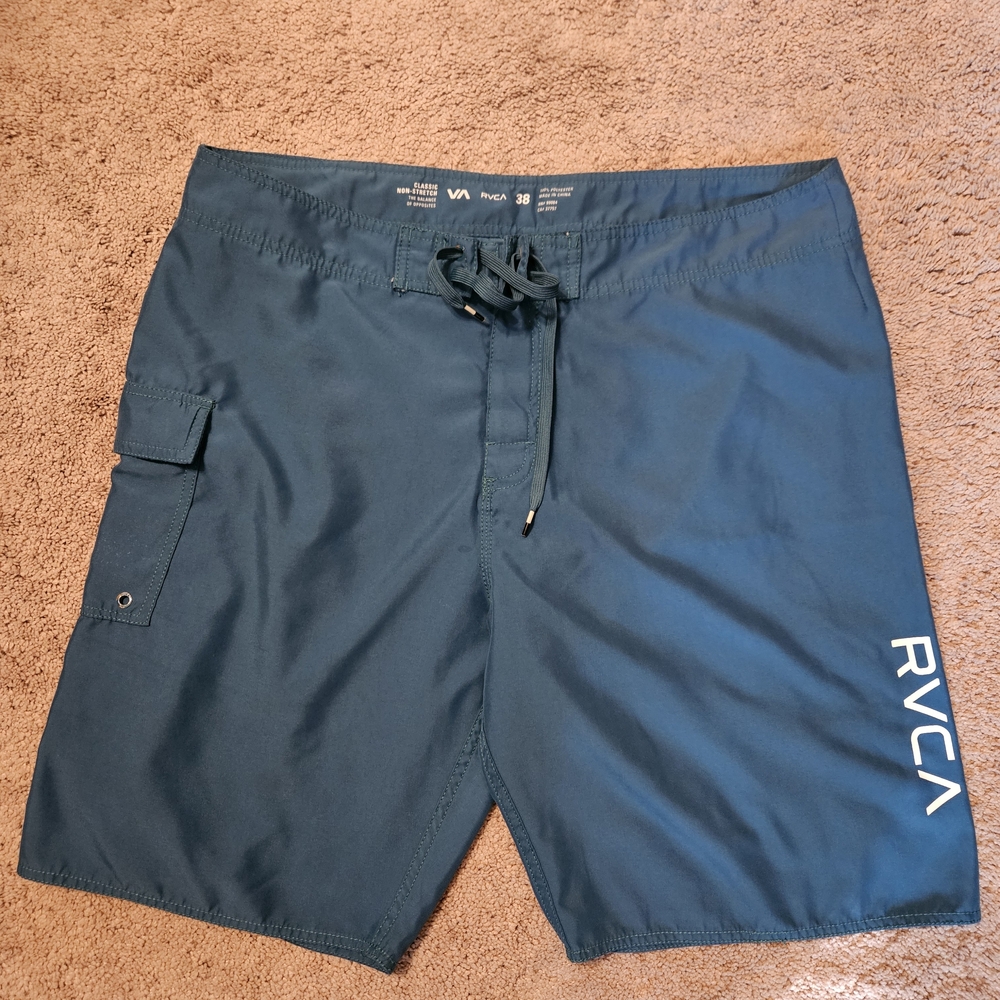 RVCA Men's Blue Swim Shorts